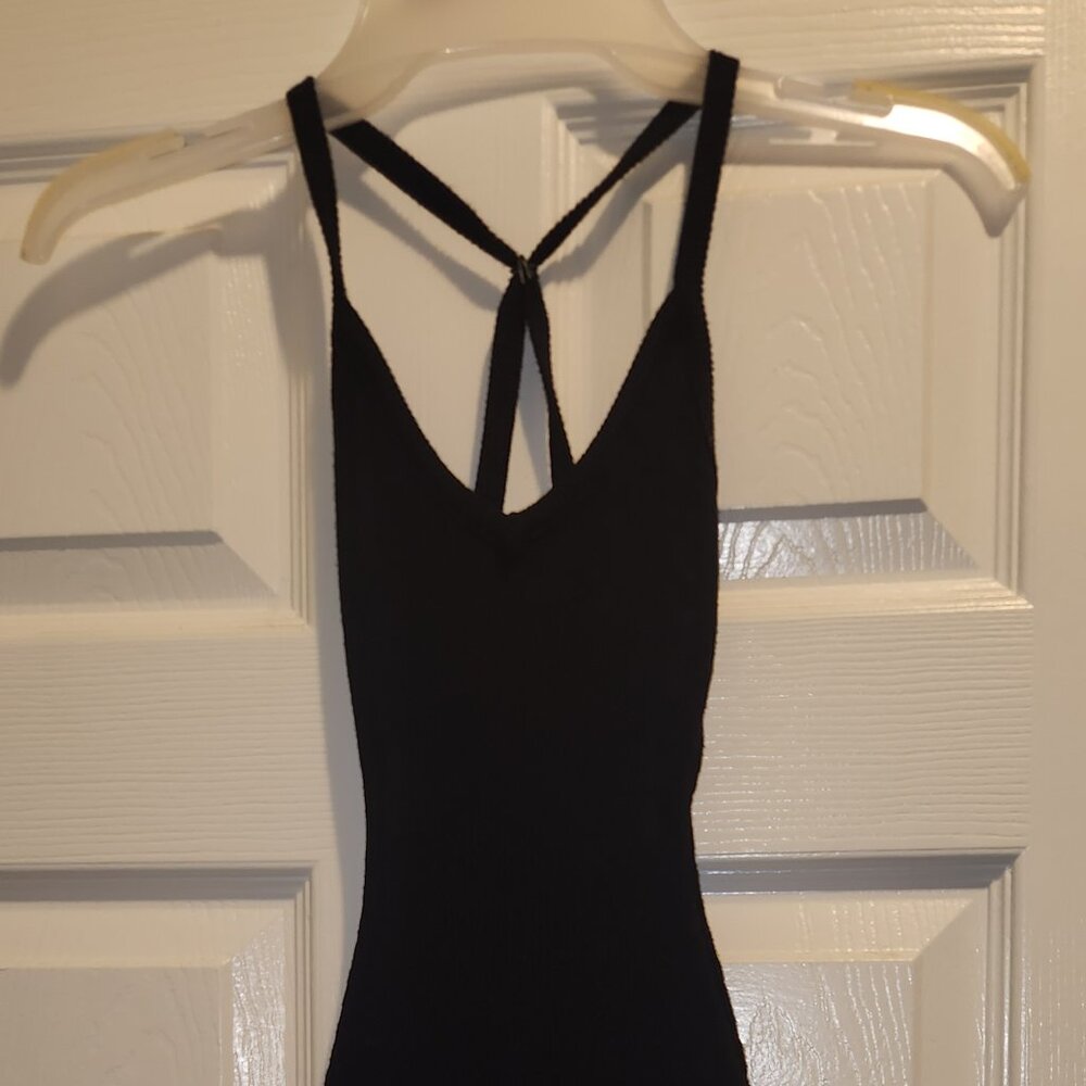 Black sexy maxi dress